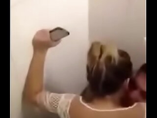 Caught fucking in public restroom