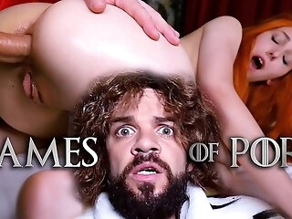 Meet Elin Flame as Girl Sansa addicts by her mad midget husband Tyrion Fuckister in #GameOfPorn hardcore sex parody from Jean-Marie Corda