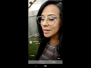 Husband surpirses IG influencer wife while she's live. Excellent on her face.