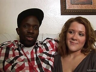 Interracial homemade couple displays their abilities on camera