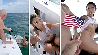 BANGBROS - Cuban Hottie, Vanessa Sky, Gets Rescued Within reach Sea Hard by Jmac