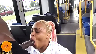 Houston Order of the day Outrageous Slut Drains Black Monster Horseshit On Public Bus