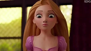 Rapunzel transando pela primeira vez