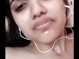 Indian chick with video call with her boy mate